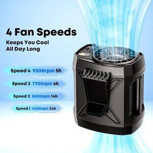 new in box Camping Outdoor Portable Fan Rechargeable,